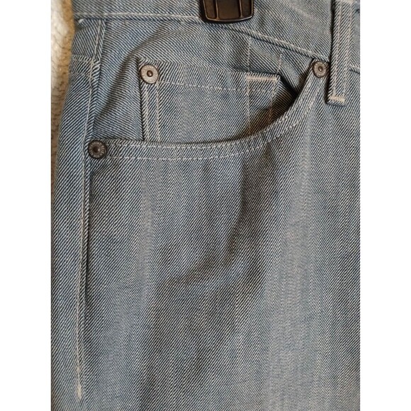 7 For All Mankind Slimmy Fit Blue/Grayish Jeans Mens 36x32 Flat Front Pants - Picture 10 of 11